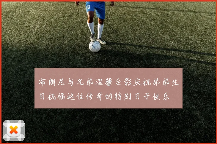 布朗尼与兄弟温馨合影庆祝弟弟生日祝福这位传奇的特别日子快乐